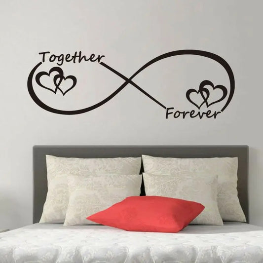 Infinity Sign Wall "Love" Decal for Couples